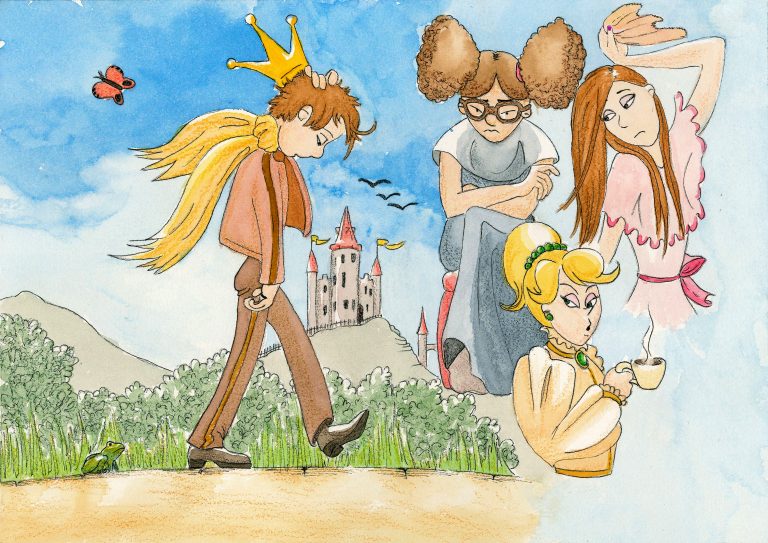 Illustration à l’aquarelle du conte danois de Hans Christian Andersen