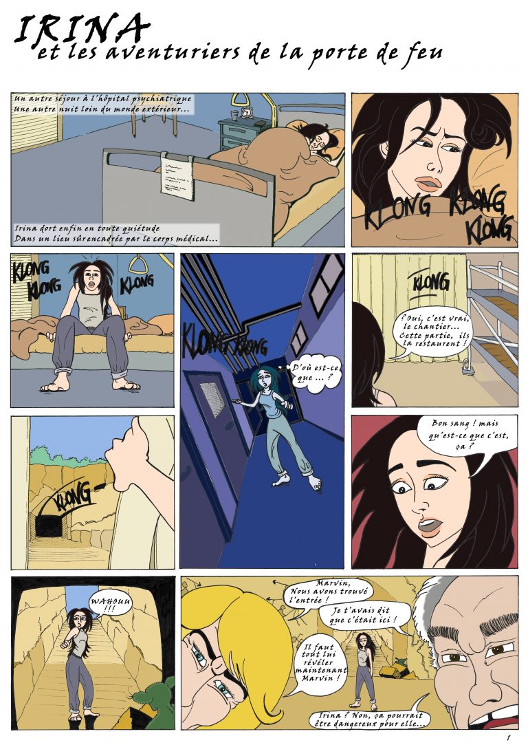 Planche B.D., technique numérique