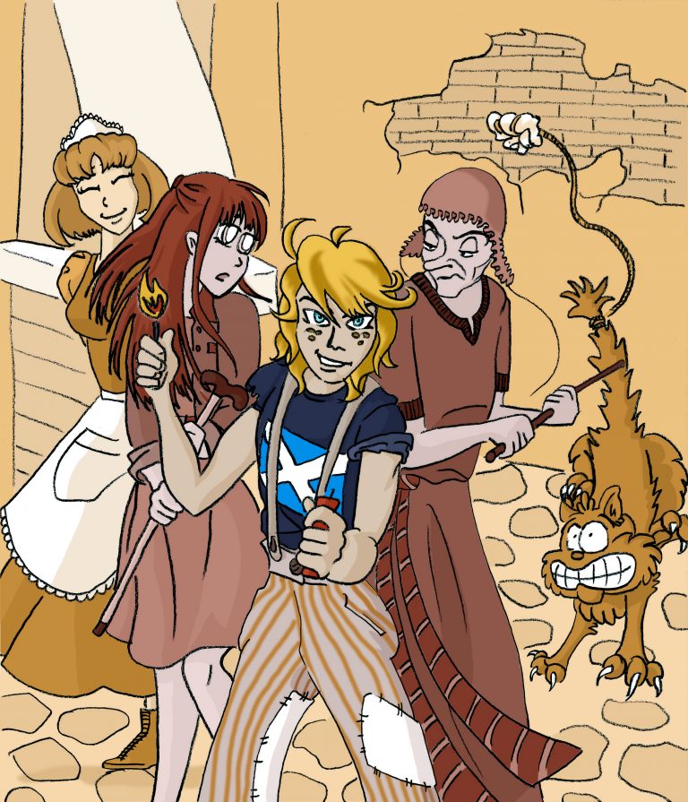 Illustration numérique de la couverture du roman français Un Bon Petit Diable de la Comtesse de Ségur