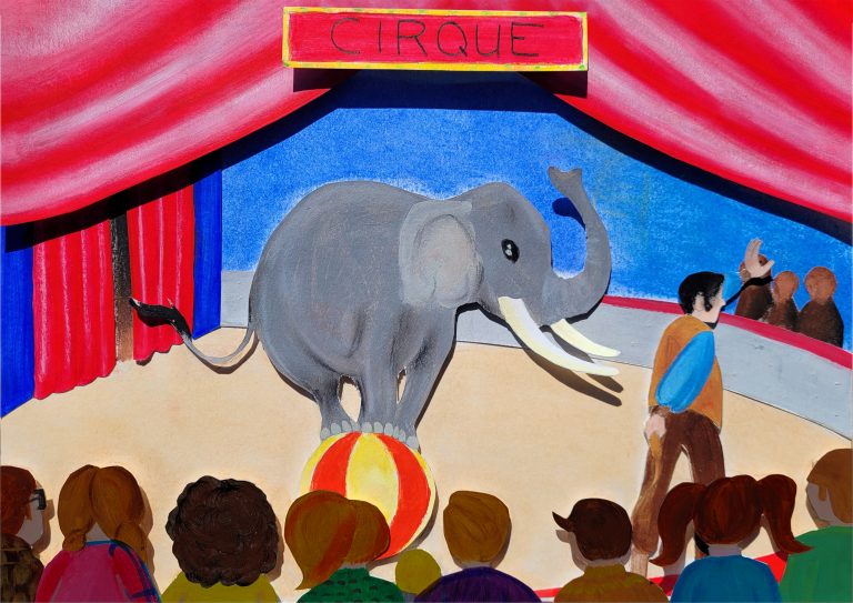 Technique mixte peinture acrylique et pastel sur carton